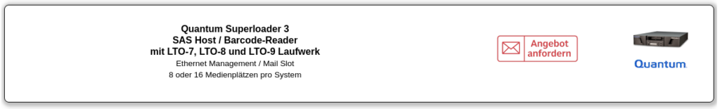 Angebote zu Quantum Superloader 3 bei storitback.de